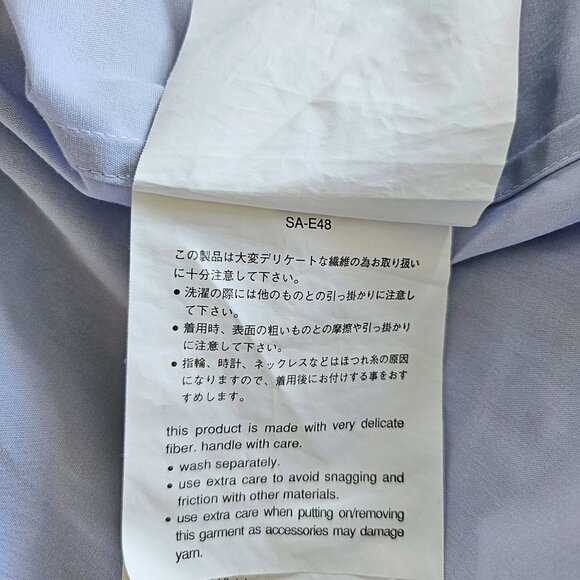 SACAI BLUE SHORT SLEEVES SHIRT (2) - Picture 8 of 9